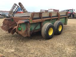 JOHN DEERE 850 MANURE SPREADER, HYDRA PUSH