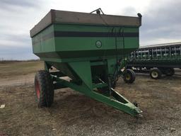 PARKER 450 GRAIN CART WITH AUGER, NEWER GEAR BOX IN LAST FALL