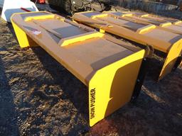 NEW SP08 SNOW PUSHER, 8', SKID STEER MOUNT