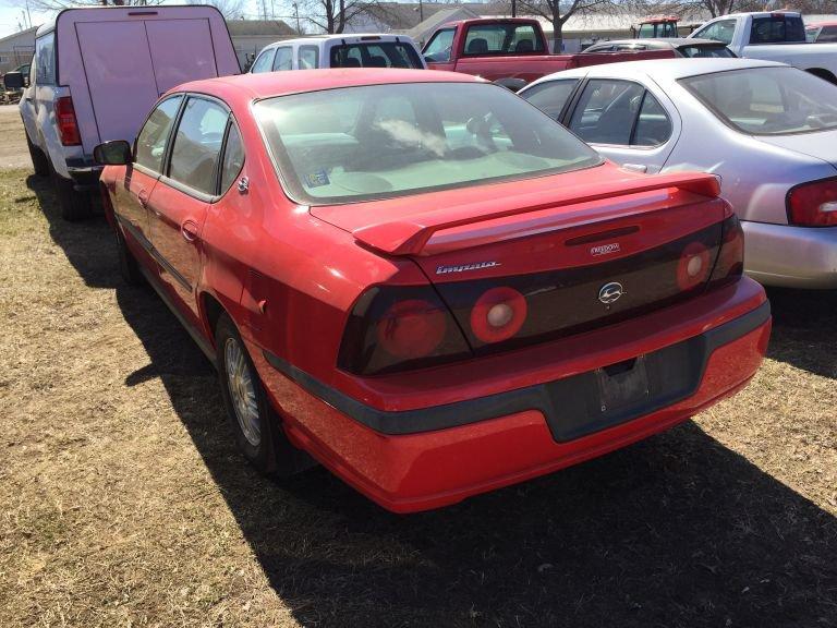 2001 CHEVROLET IMPALA, 3.4L V6 ENGINE, AUTO TRANS, 4 DOOR, AM/FM RADIO, A/C