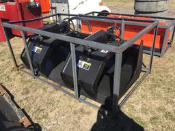 NEW GRAPPLE BUCKET, 72'', SKID STEER MOUNT