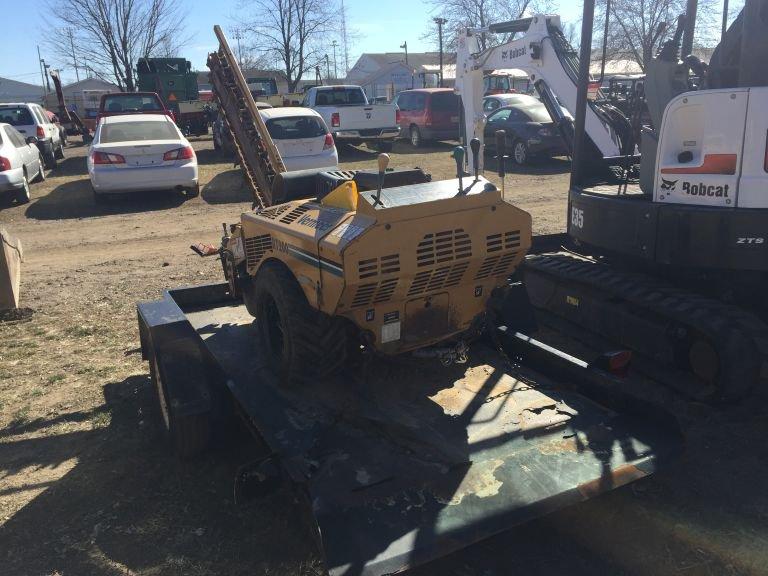 2003 VERMEER SINGLE AXLE TRAILER, VERMEER RT 200 TRENCHER, 2'' BALL, SELLS