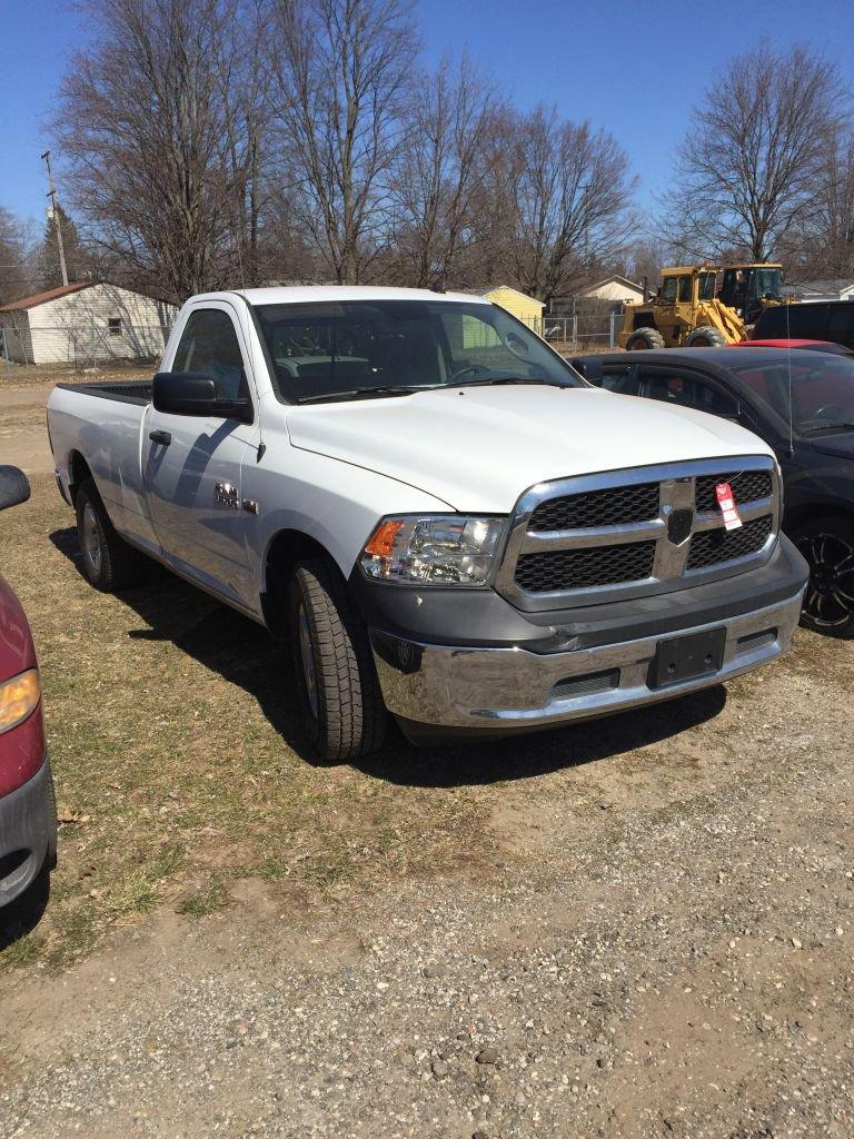 2016 RAM 1500 STANDARD CAB PICKUP TRUCK, LONG BOX WITH BED LINER, 5.7L HEMI