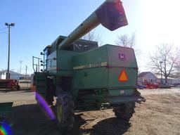 JOHN DEERE TURBO 6620 COMBINE, 1982, 4x4, RICE TIRES, VERTICAL UNLOADING AU