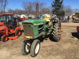 JOHN DEERE 2010 TRACTOR, GAS, 3PT, PTO, 1-REMOTE, NARROW FRONT, 13.9-36 REA