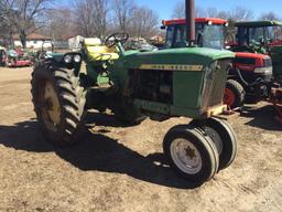 JOHN DEERE 2010 TRACTOR, GAS, 3PT, PTO, 1-REMOTE, NARROW FRONT, 13.9-36 REA