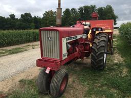 FARMALL 706 TRACTOR, DIESEL, 3PT, PTO, NO TOP LINK, 2 REMOTES, NARROW FRONT