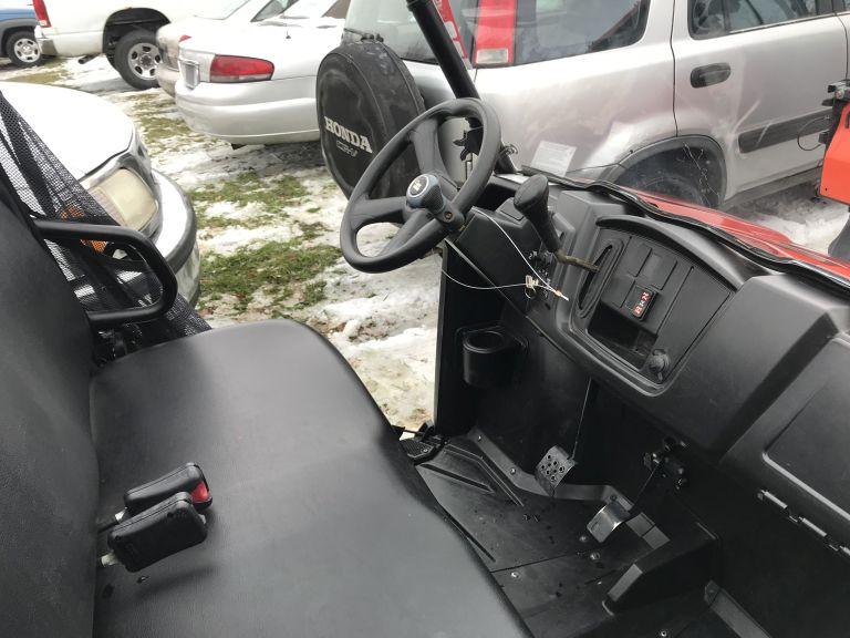 2012 POLARIS RANGER SIDE BY SIDE, GAS ENGINE, ROLL CAGE, MANUAL DUMP, SAFET