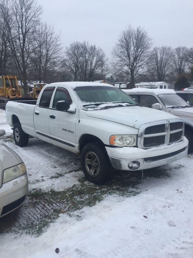 2002 DODGE RAM CREW CAB PICKUP, 5.9L V8 GAS ENGINE, AUTO TRANS, 4x4, POWER