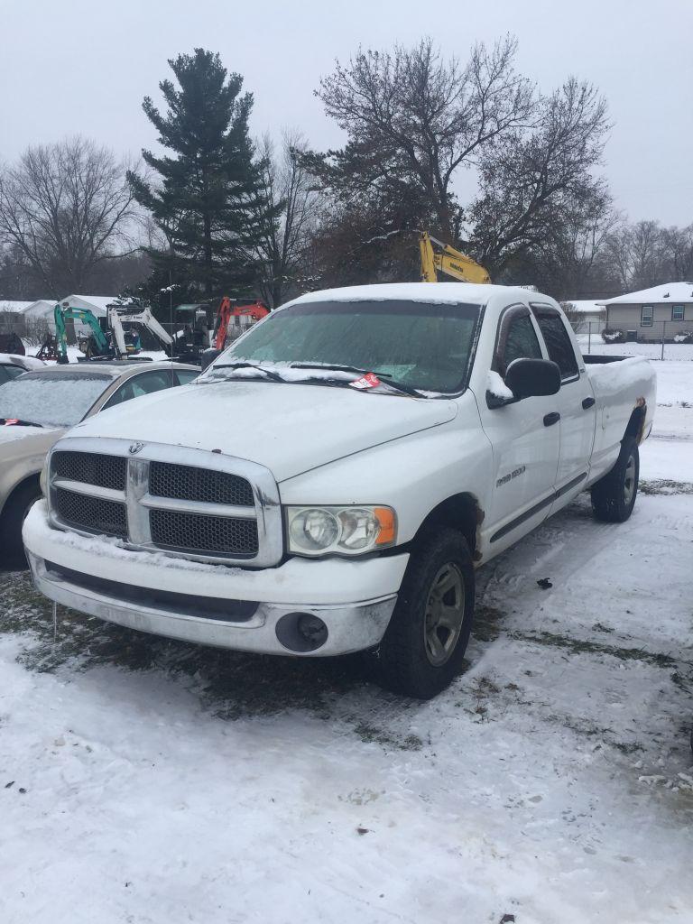 2002 DODGE RAM CREW CAB PICKUP, 5.9L V8 GAS ENGINE, AUTO TRANS, 4x4, POWER