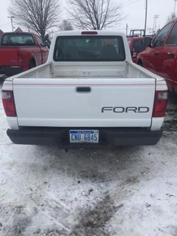 2002 FORD RANGER REGULAR CAB PICKUP, 3.0L GAS ENGINE, AUTOMATIC TRANS, AIR