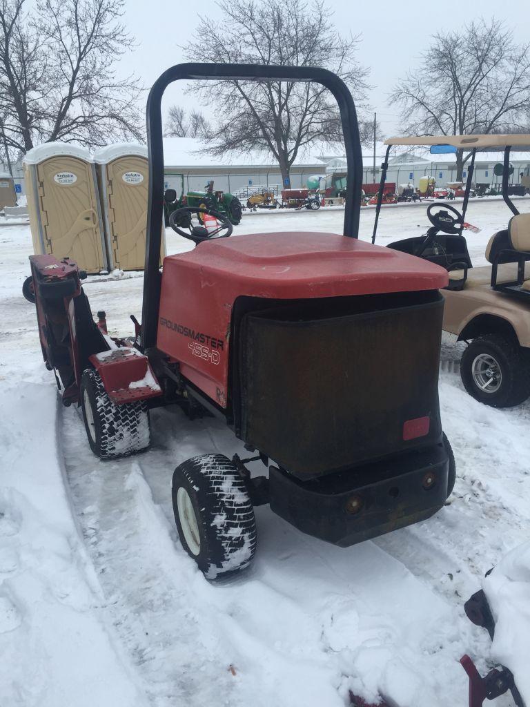 TORO 455D GROUNDS MASTER BAT WING MOWER, 126'', CANOPY, DIESEL, HYDROSTAT