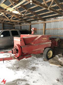 NEW HOLLAND 311 HAY BALER, 1988, 54'' FRONT PICK-UP REEL, CHUTE TYPE, BALE DROP, MANUAL BALE TENSION