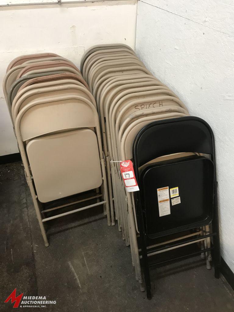 ASSORTED FOLDING CHAIRS (APPROX. 30)