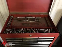 CRAFTSMAN 26'' WIDTH X 20'' HEIGHT X 16'' DEPTH 12-DRAWER TOOL BOX, AND (1) CRAFTSMAN 27'' WIDTH X 3