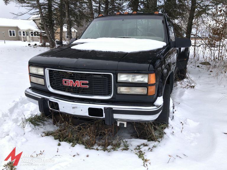 1996 GMC 3500 D PICK UP TRUCK, REG CAB, DUALLY, 195,000 MILES SHOWING