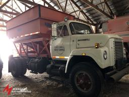 1978 INTERNATIONAL HARVESTER FLEETSTAR 2010A GRAVITY BOX TRUCK, DAY CAB, S37 GAS ENGINE, KILLBROS 38