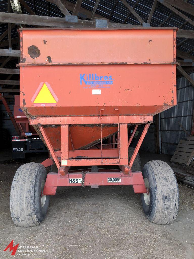 KILLBROS 385 GRAVITY WAGON, H&S 485 4 WHEEL GEAR