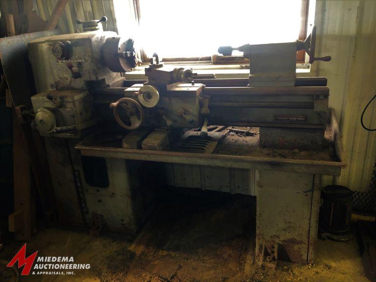 CLAUSING, MODEL 6903, LATHE WITH A 8'' DIAMETER 3-JAW CHUCK, APPROX. 48'' TABLE WITH 14'' SWING, CHI