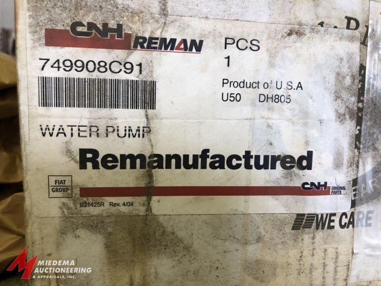 CNH-REMAN, PART #749908C91, REMANUFACTURED WATER PUMP FOR A 1086 INTERNATIONAL HARVESTER.