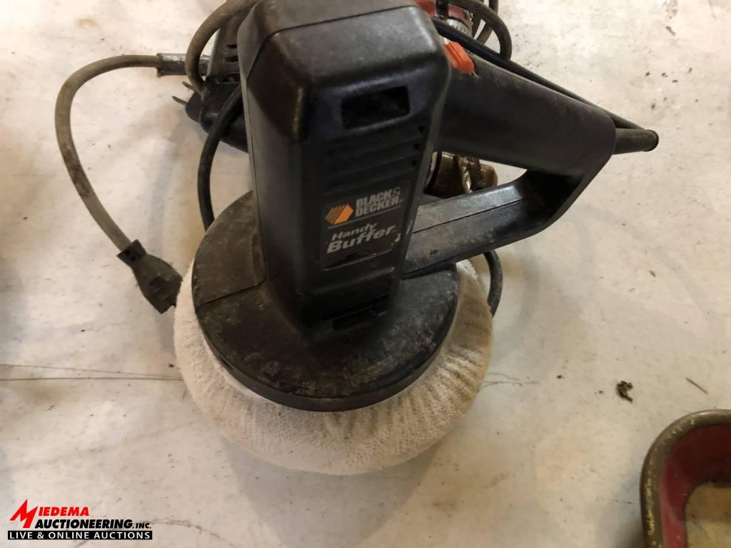 BLACK & DECKER DRILL, SKIL ELECTRIC DRILL, BLACK & DECKER BUFFER/POLISHER, ALL ELECTRIC