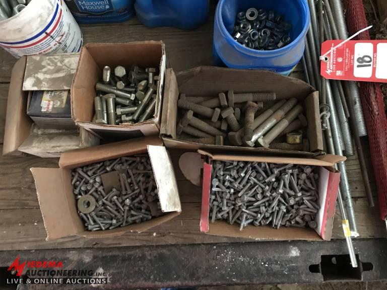 ASSORTED NUT & BOLTS & HARDWARE