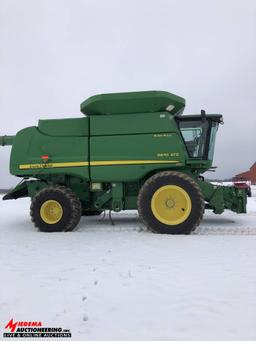 JOHN DEERE 9670 STS COMBINE, CONTOUR MASTER, BULLET ROTOR, 4WD, BIN EXTENSIONS, 2545 ENGINE HOURS,