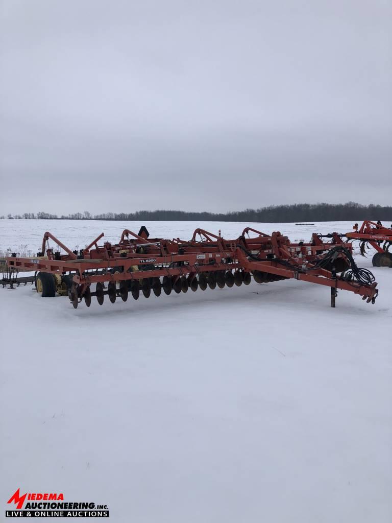 KRAUSE TL 6200-27 SOIL FINISHER, 27', SPIKE LEVELERS, REAR HITCH, SN: 1871