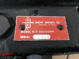 HYDRAULIC PUMPS: [2] USED CONTROL VALVES FROM MASSEY FERGUSON 540 & 550 COMBINE, 266320M92NLA, [1] N