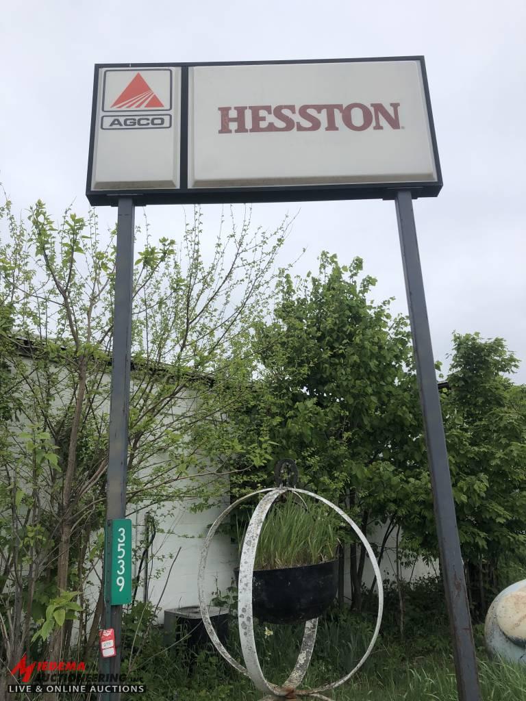 HESTON AGCO SIGN, BUYER IS RESPONSIBLE FOR REMOVAL