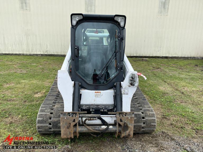 2018 BOBCAT T740 RUBBER TRACK SKID STEER, AUX HYDRAULICS, POWER BOB TACH, H