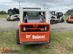 2018 BOBCAT T650 RUBBER TRACK SKID STEER, POWER BOB TACH, HI FLOW, CAB, HEA