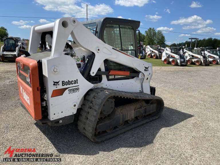 2016 BOBCAT T650 RUBBER TRACK SKID STEER, POWER BOB TACH, HI FLOW, CAB, HEA