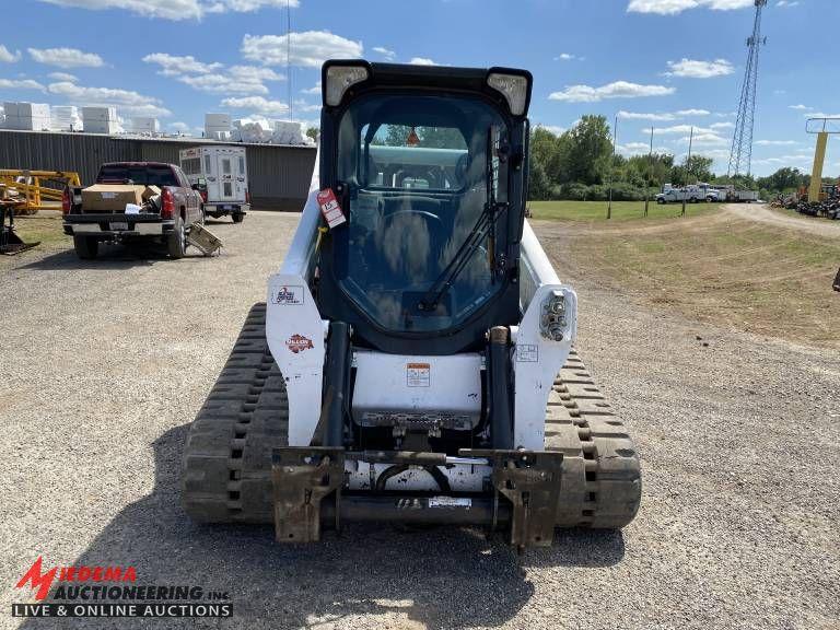 2016 BOBCAT T650 RUBBER TRACK SKID STEER, POWER BOB TACH, HI FLOW, CAB, HEA