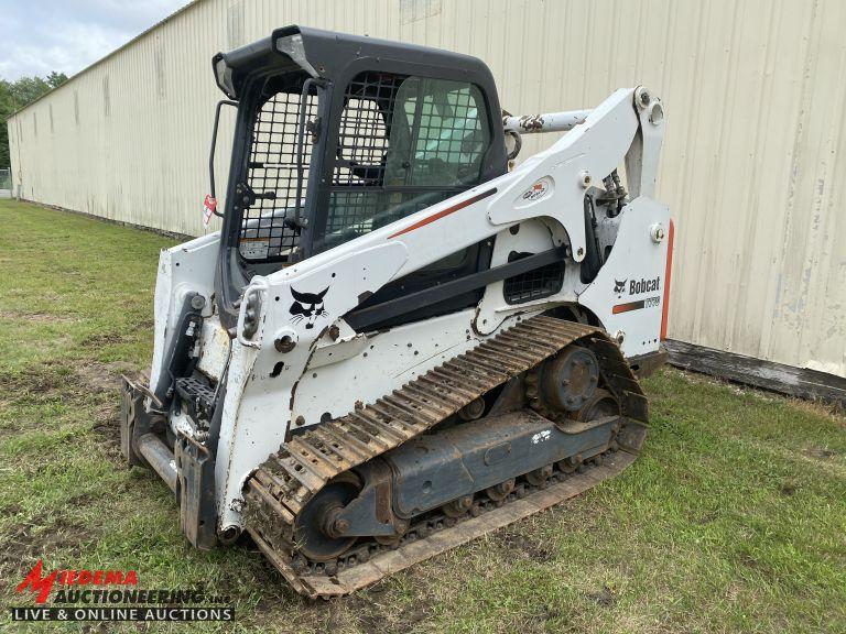 2012 BOBCAT T770 STEEL TRACK SKID STEER, FORESTRY ADDITION,  AUX HYDRAULICS