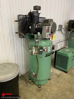 2014 SPEEDAIRE 4XA62 VERTICAL ELECTRICAL AIR COMPRESSOR, 230 VOLT, S/N: D130130