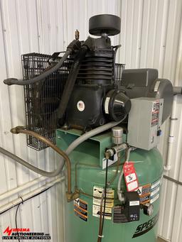 2011 SPEEDAIRE 4XA62 VERTICAL ELECTRICAL AIR COMPRESSOR, 230 VOLT, S/N: D086317