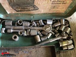 ASSORTED SOCKETS & RATCHETS, 1/2'' & 3/8''