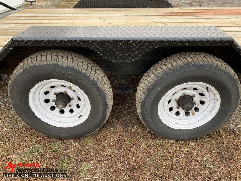 2005 DUMP-MASTER TANDEM AXLE TRAILER, 18' - 16' WITH 2' BEAVERTAIL X 80'', REAR RAMPS, 2 5/16'' BALL