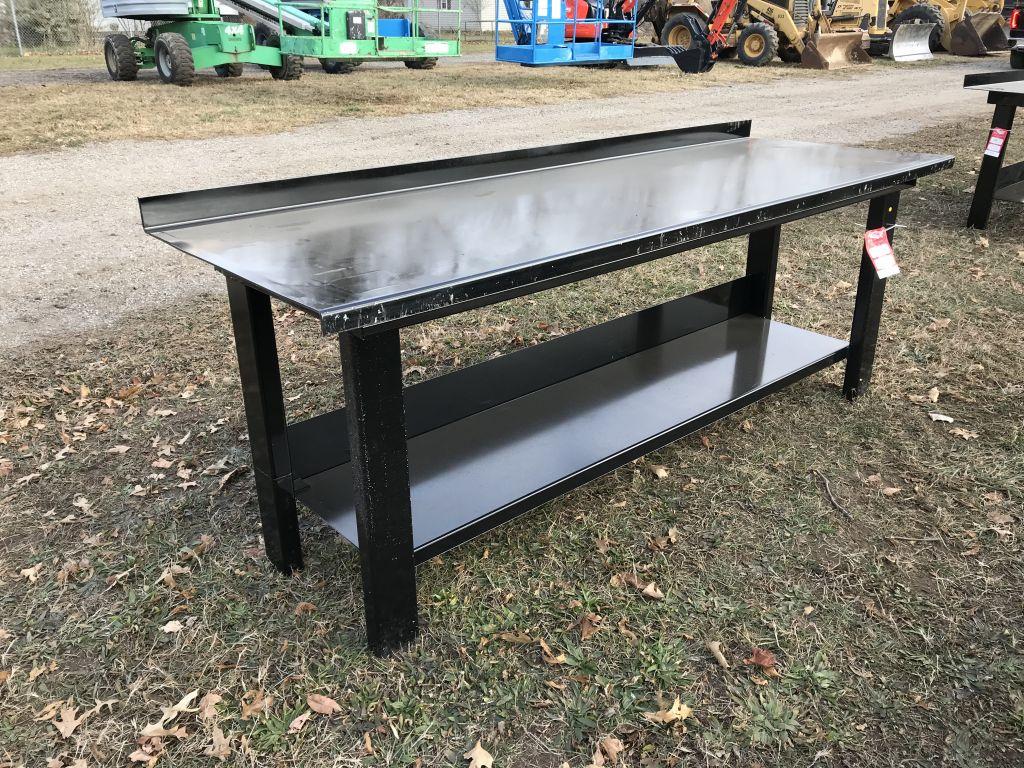 STEEL WORK BENCH, 29'' X 90''