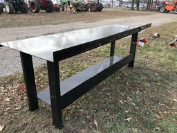 STEEL WORK BENCH, 29'' X 90''