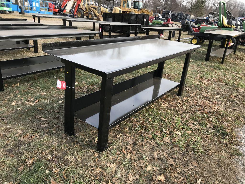 STEEL WORK BENCH, 29'' X 90''