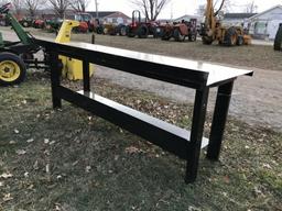 STEEL WORK BENCH, 29'' X 90''