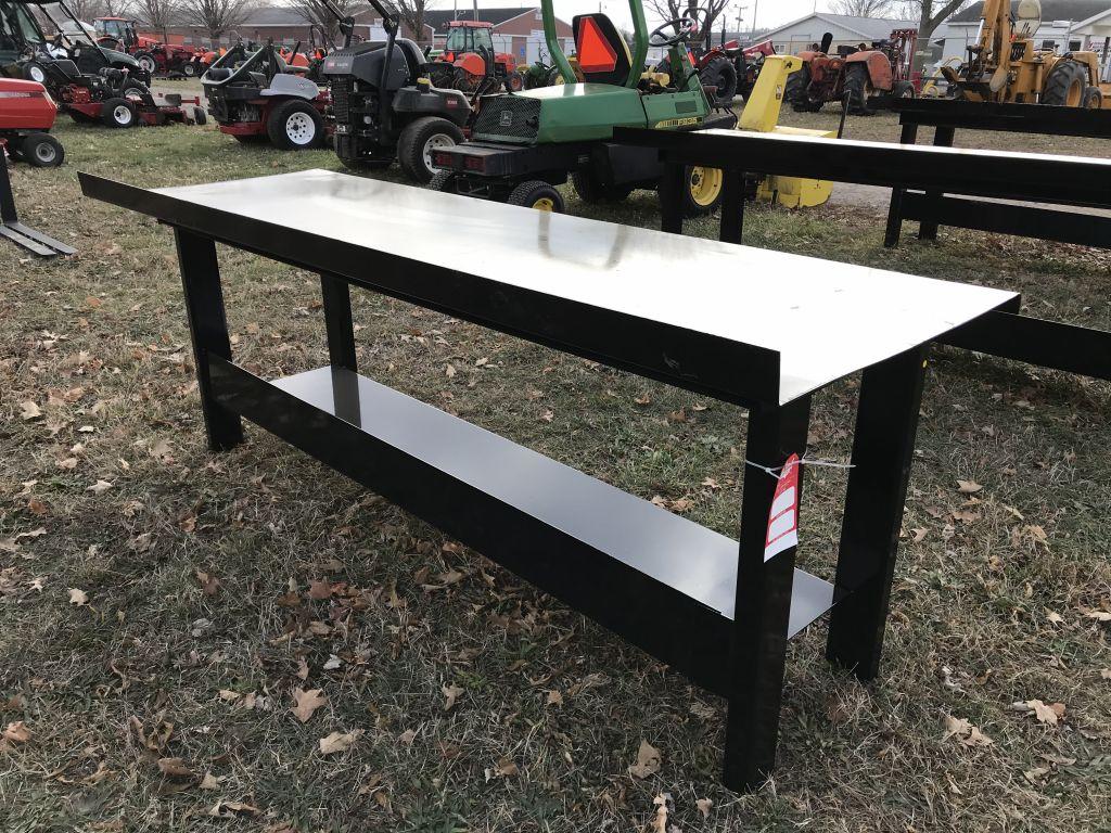 STEEL WORK BENCH, 29'' X 90''