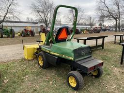 JOHN DEERE F935 FRONT MOUNT TRACTOR WITH 48'' SNOWBLOWER, DIESEL, HYDROSTATIC, REAR METAL COVER IS D