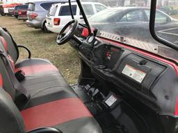 MAHINDRA XTV 750S 3-PERSON UTV, 4WD, GAS ENGINE, ELECTRIC PUMP, WINDSHIELD FRONT & REAR, 360 HOURS S