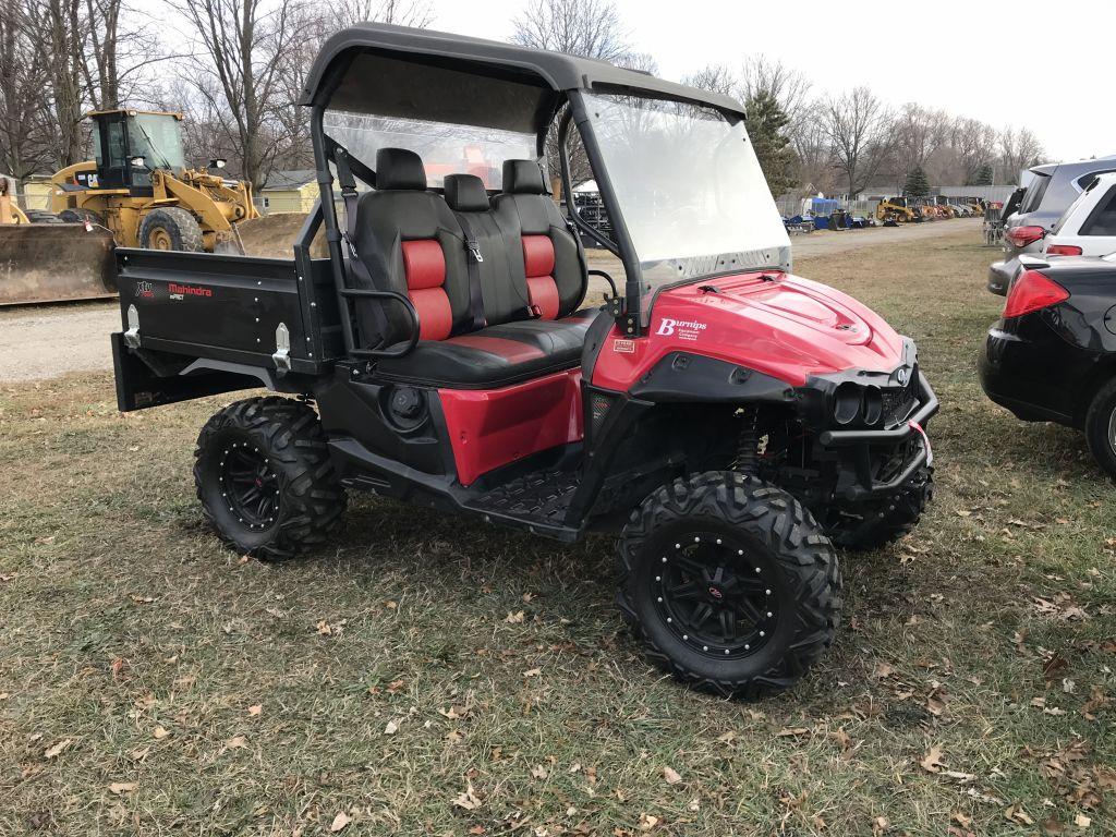 MAHINDRA XTV 750S 3-PERSON UTV, 4WD, GAS ENGINE, ELECTRIC PUMP, WINDSHIELD FRONT & REAR, 360 HOURS S