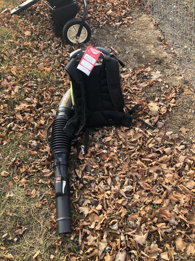 RYOBI BP42 BACK PACK BLOWER, 185 MPH