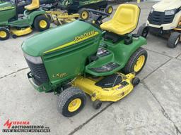 JOHN DEERE LX280 LAWN MOWER, 48'' DECK, ALL WHEEL STEER, 18-HP ENGINE, 430 HOURS SHOWING