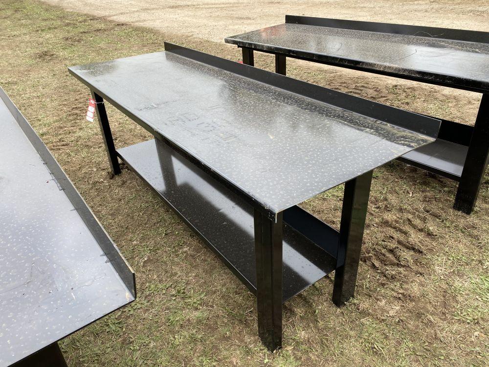 METAL WORK BENCH, 29'' X 90''